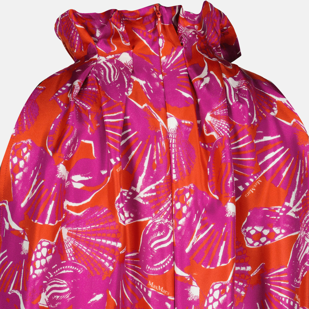 Immagine del vestito rosa in twill di seta di Max Mara per donna - Primavera-Estate 2026 - Vista Dettagliata_1