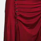 Robes Rotes Drapiertes Kleid Rabanne Rouge Femme