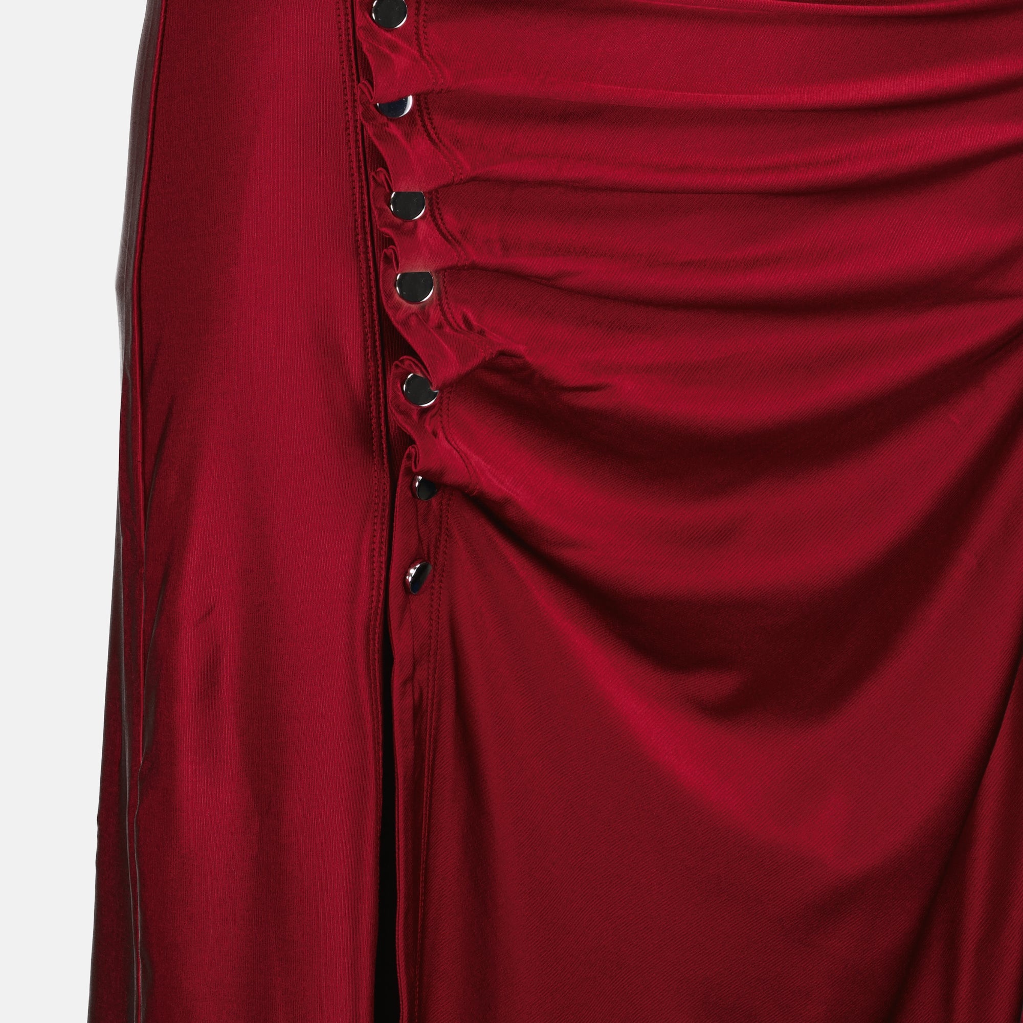 Robes Abito Drappeggiato Rosso Rabanne Rouge Femme