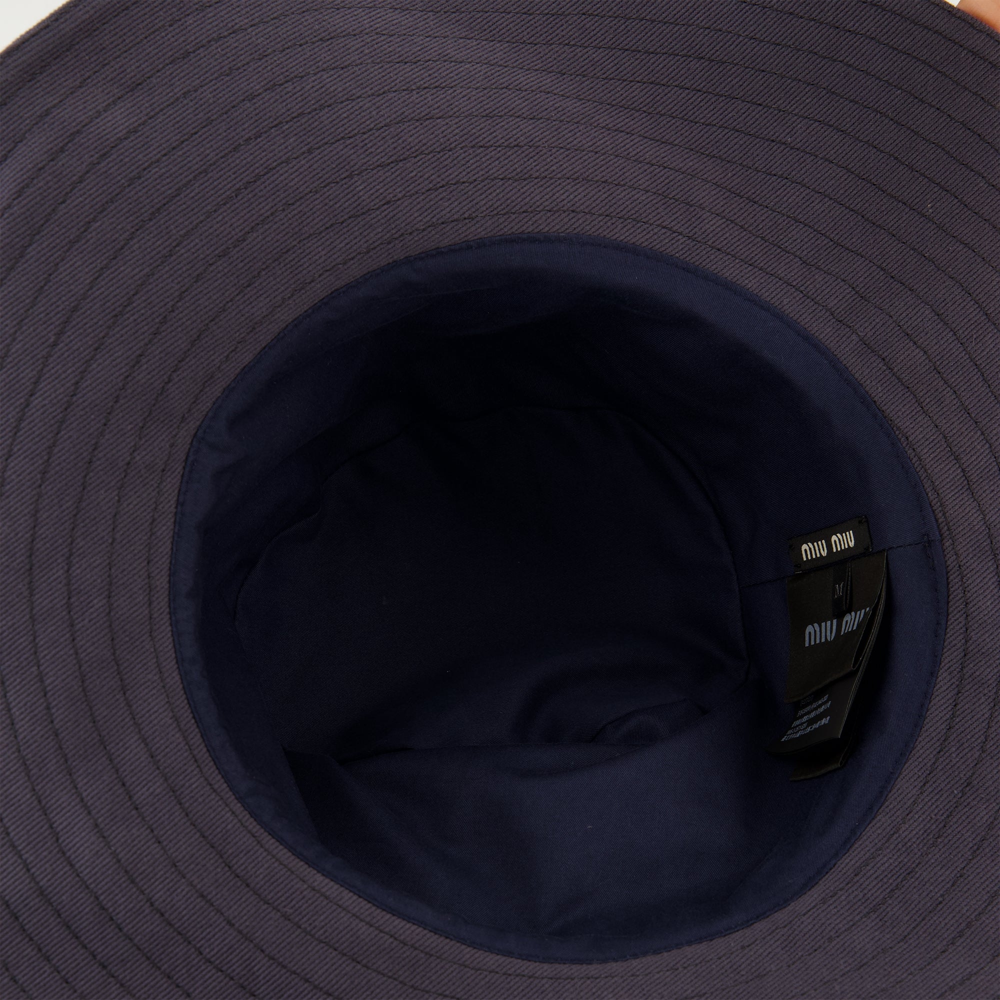Chapeaux, casquettes et bonnets Chapéu Cowboy em Drill Azul Marinho Miu Miu Bleu foncé Femme