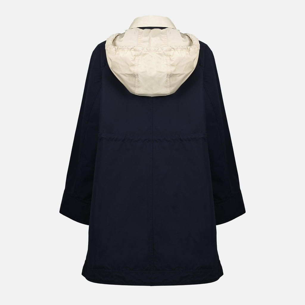 Image of the Moncler Women's 3-in-1 beige parka - Spring-Summer 2026 - Back View