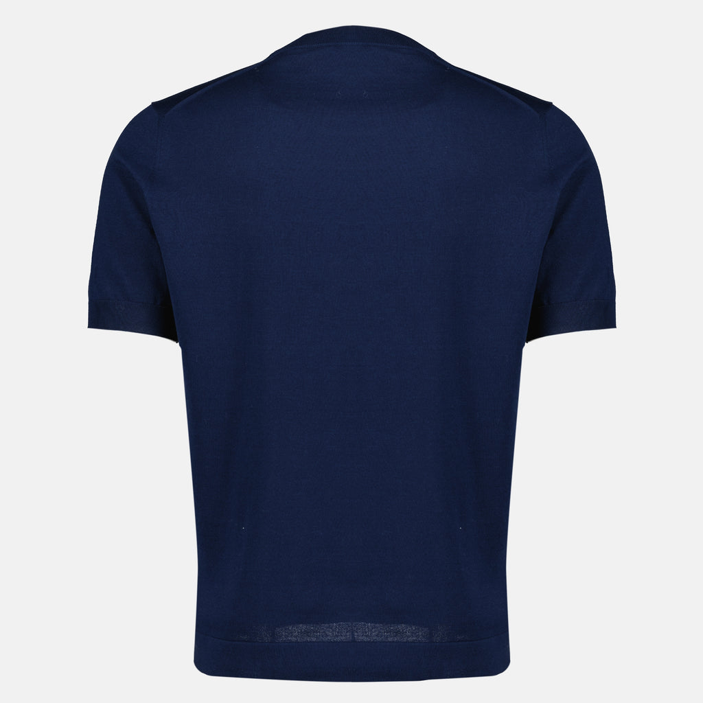 T-shirts 青いショートスリーブセーター Prada Bleu foncé Homme