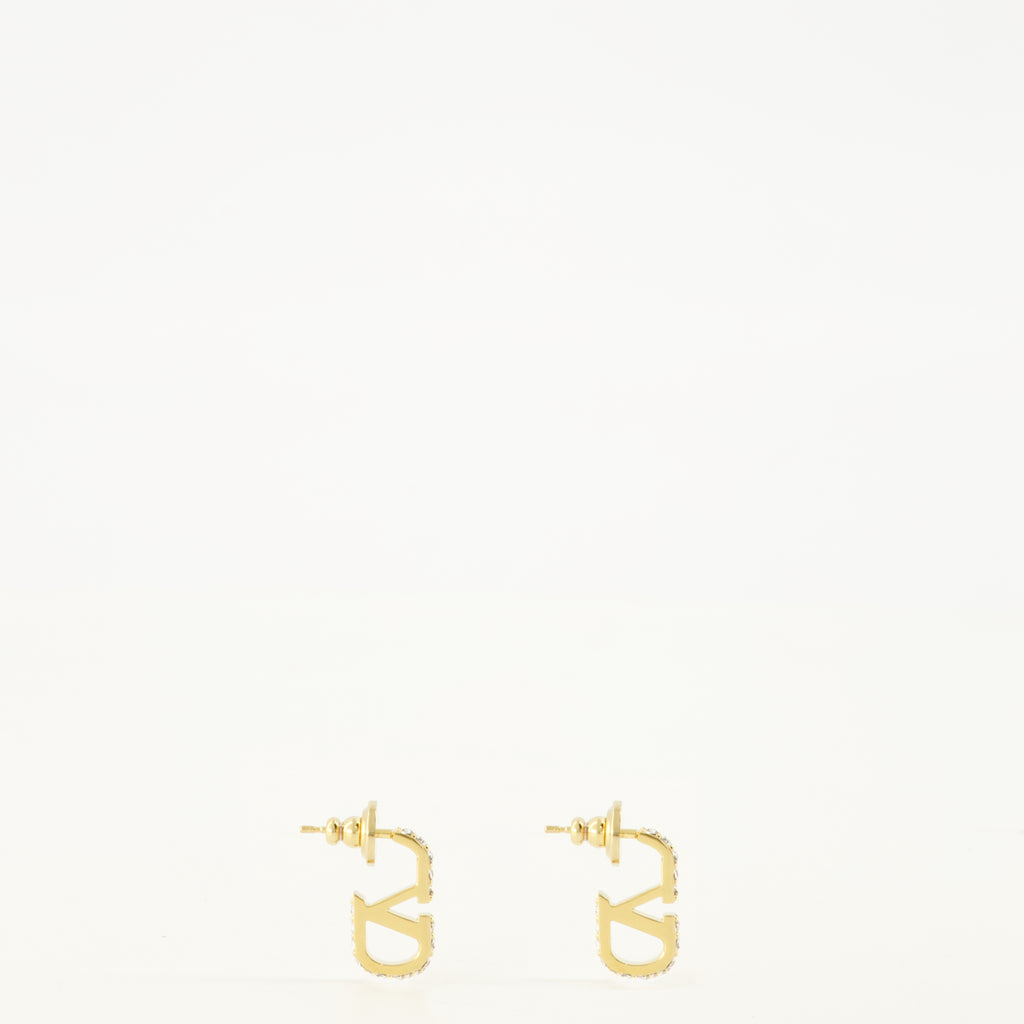 Bijoux Boucles d'oreilles VLogo avec Cristaux Swarovski® Valentino Garavani Doré Femme