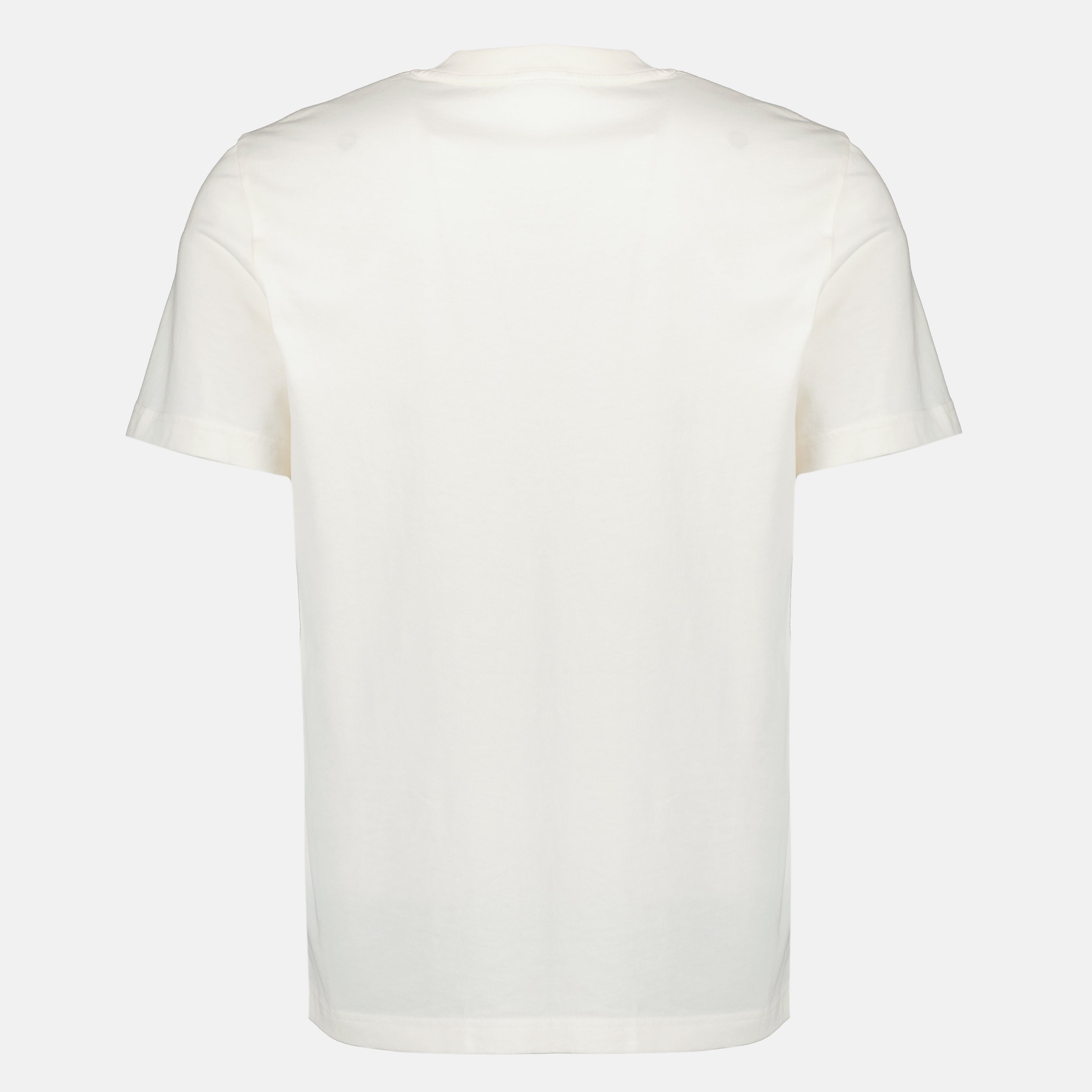 T-shirts T-shirt en coton brodé blanc Moncler Blanc Homme