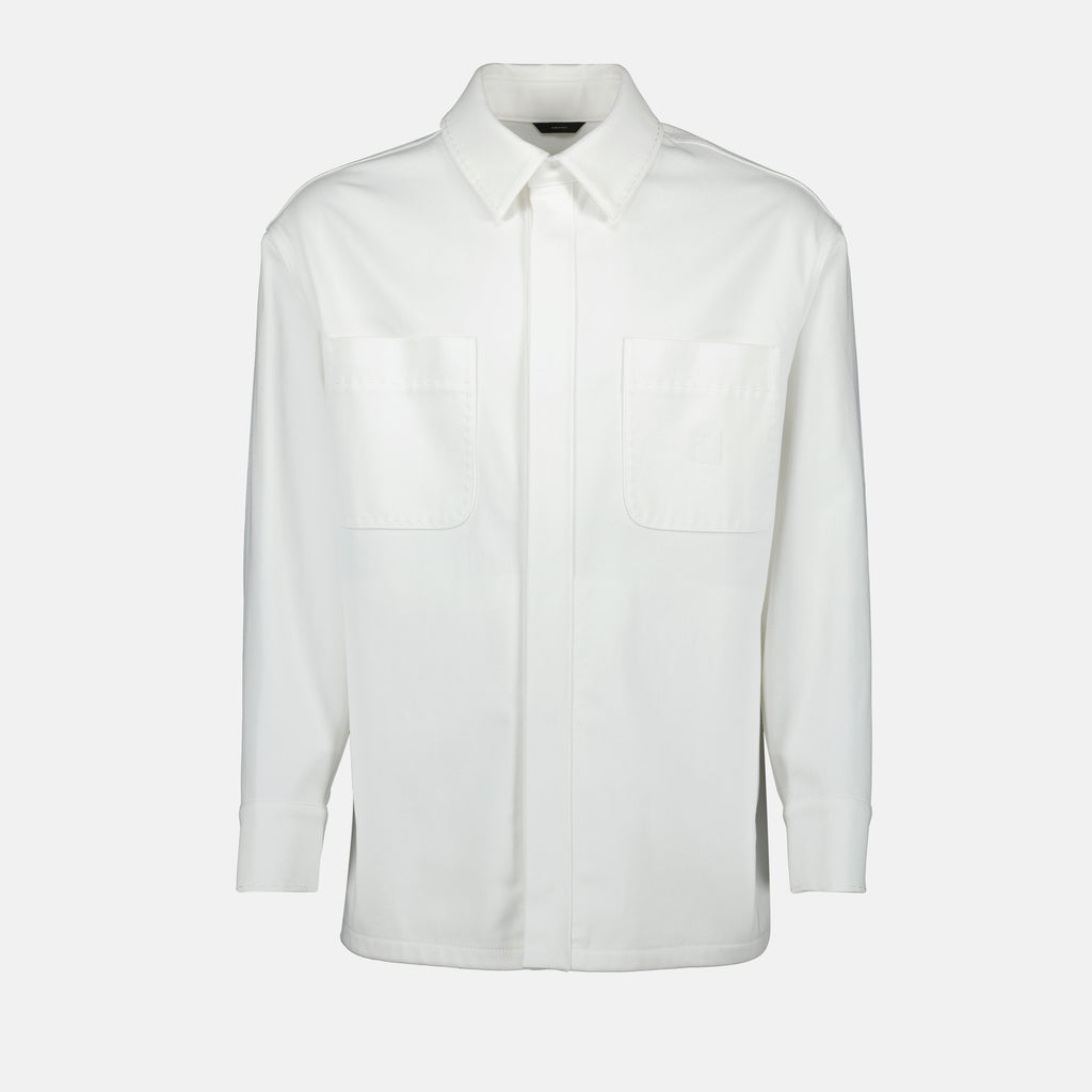 Vestes Veste en jean Fendi Blanc Homme