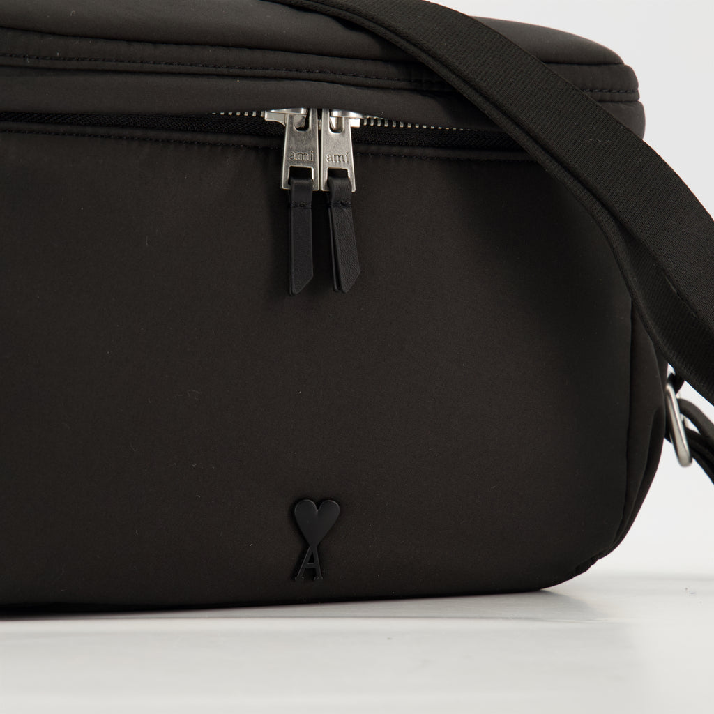 Sacs bandoulière Sac Messenger Ami de coeur Ami PARIS Noir Unisexe