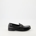 Mocassini Mocassini in Pelle Verniciata Saint Laurent Nero Homme