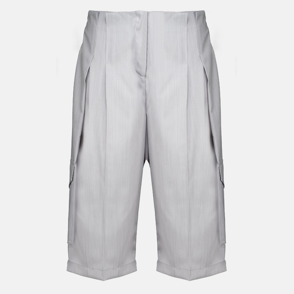 Shorts Bermuda large à pinces gris Iro Gris Femme