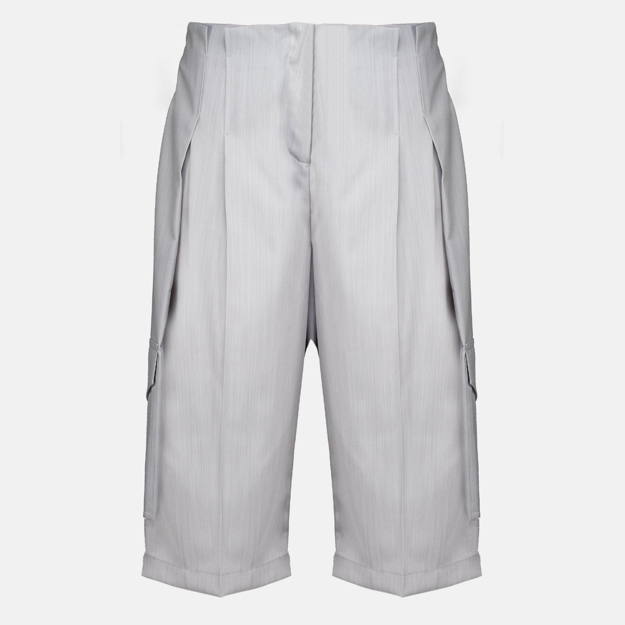 Shorts Bermuda large à pinces gris Iro Gris Femme