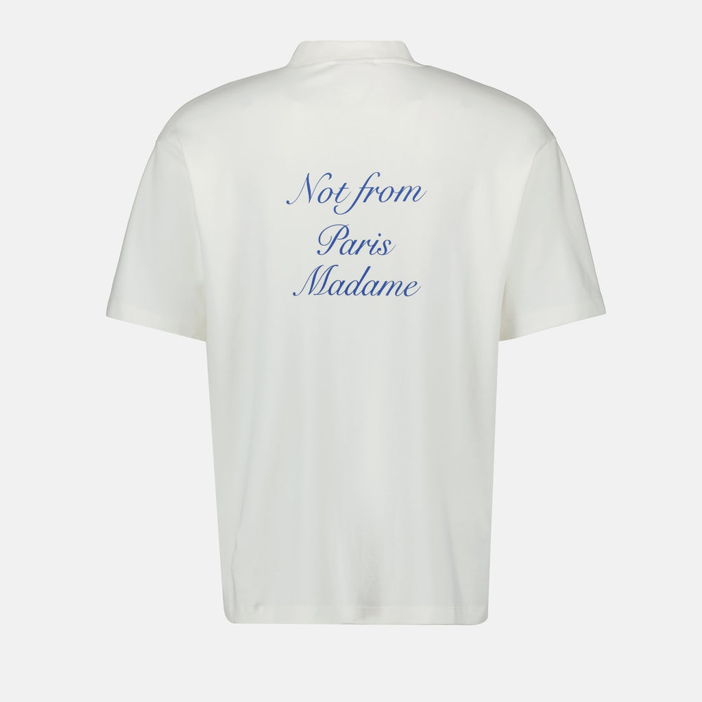 T-shirts T-shirt Slogan Cursive Drole De Monsieur Blanc Homme