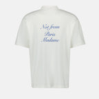 T-shirts T-shirt Slogan Cursive Drole De Monsieur Blanc Homme