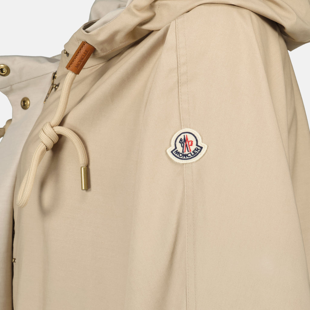Manteaux Parka Brunnera em Gabardine Bege Moncler Beige Femme