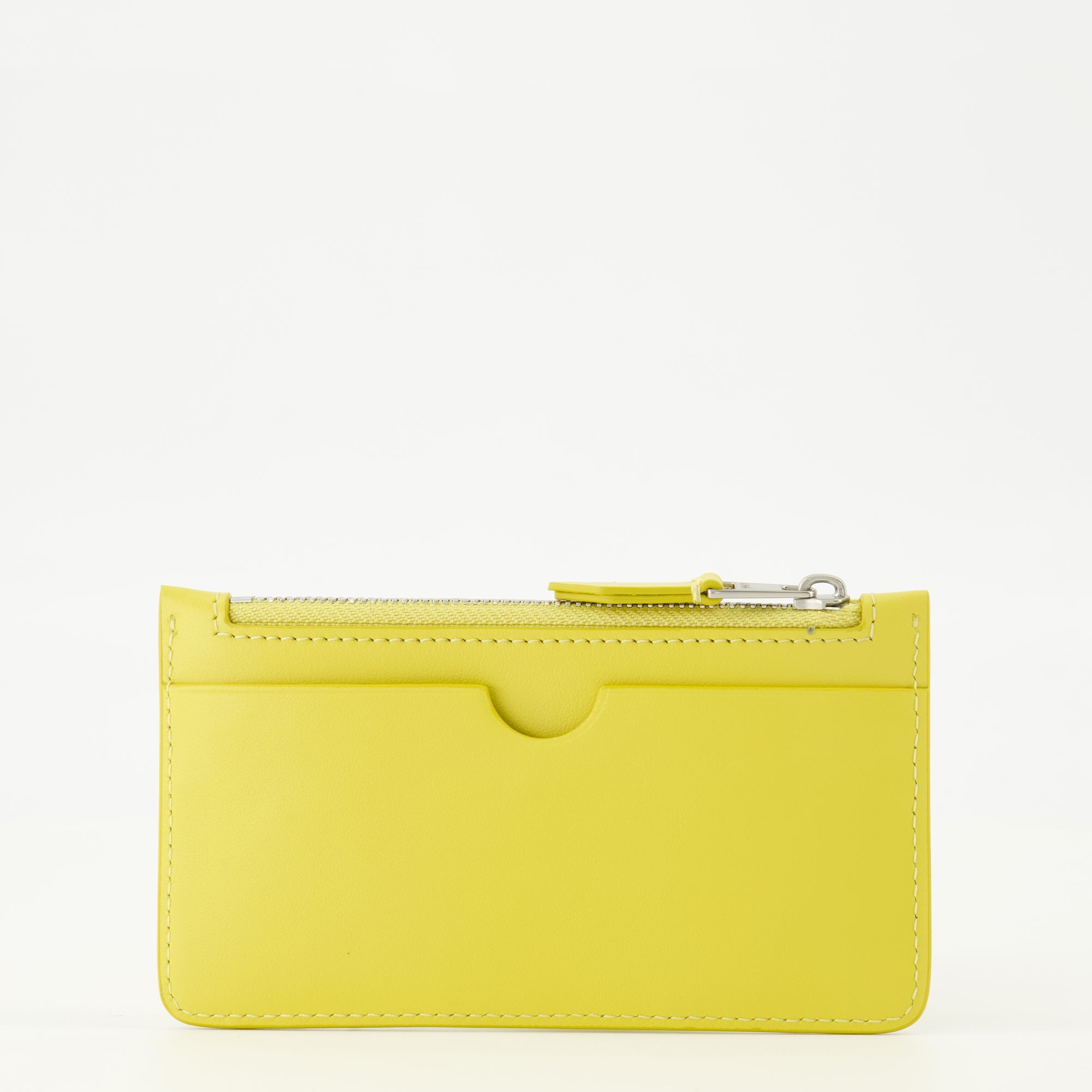 Imagem do porta-cartões com fecho Ami de coeur amarelo da marca Ami PARIS para Unissexo - Temporada Primavera-Verão 2026 - Vista Traseira