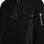 Sudaderas Sudadera con Cremallera Bicolor Sacai Negro Hombres