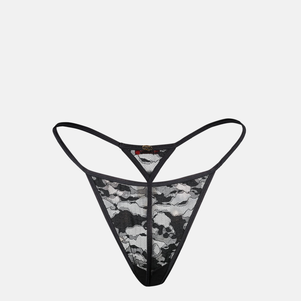 Image de l'article String Stacy-UTLT en dentelle noire de la marque Diesel pour Femme - Saison Printemps-Été 2026 - Vue de Dos