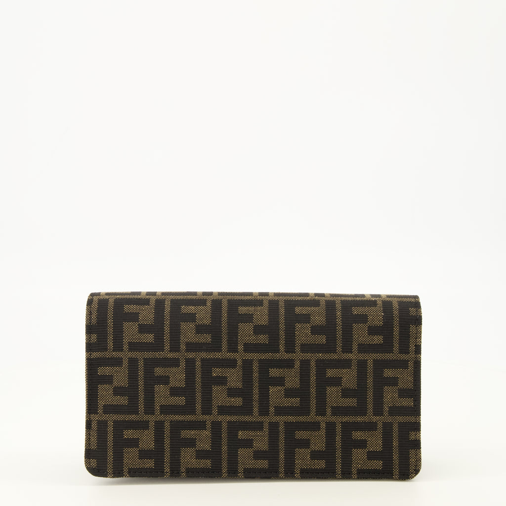 Petite maroquinerie FF Braune Kettenbörse Fendi Marron Femme