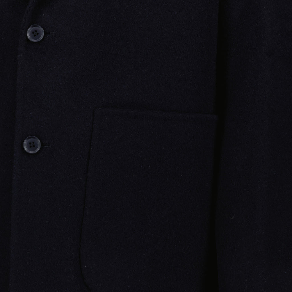 Image de l'article Veste en laine bleu Cyril de la marque Officine Générale pour Homme - Saison Automne-Hiver 2025 - Vue détaillée_1