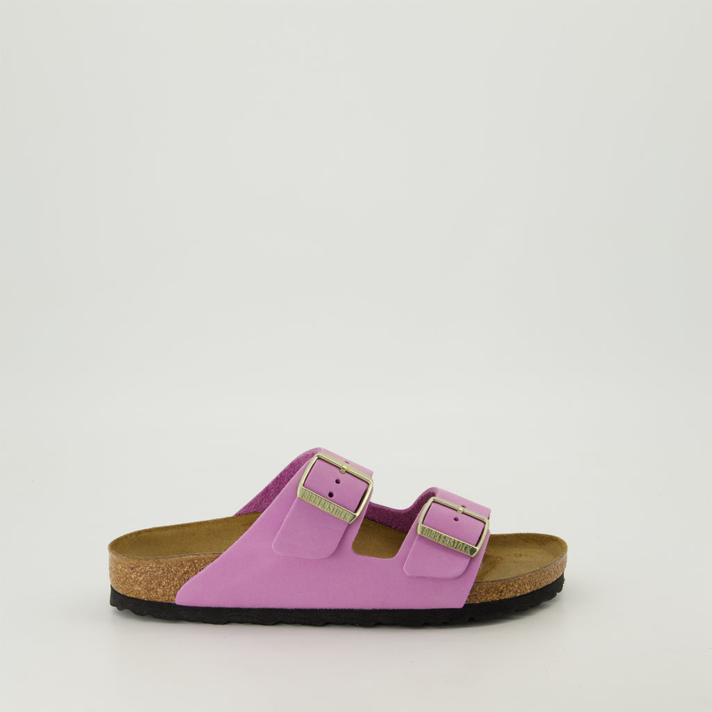 오픈 슈즈 Sandales Arizona Birkenstock 보라 Femme