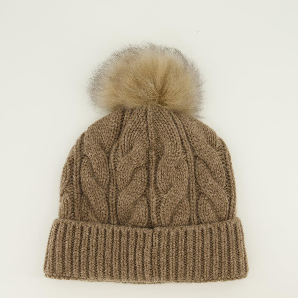 Chapeaux, casquettes et bonnets 브라운 로고 비니 Moncler Grenoble Marron Femme