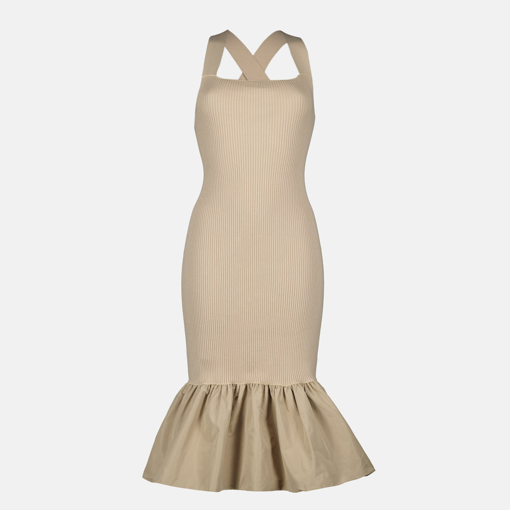 Robes Vestido Bege com Textura Canellé Patou Beige Femme