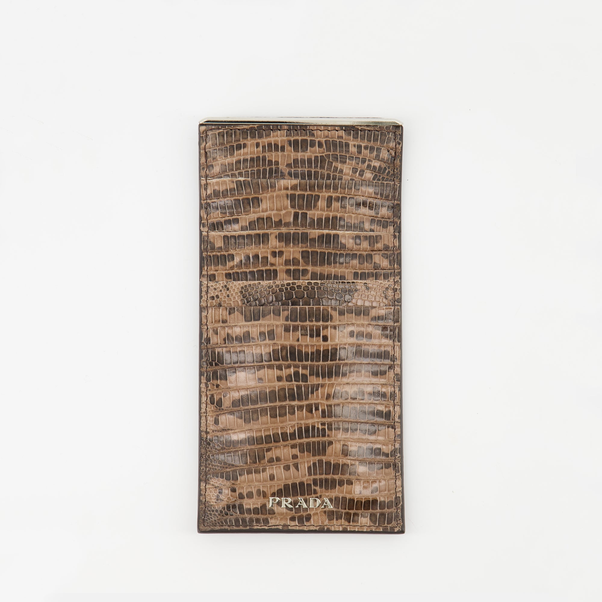 Piccola pelletteria Portacarte Vintage Prada Marrone Homme