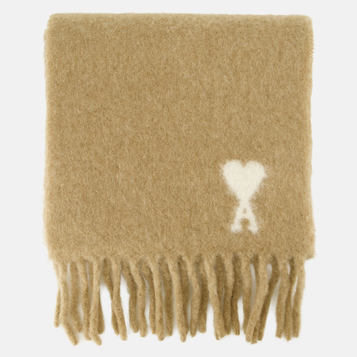 Écharpes, foulards et gants Beige Alpaka Schal Ami PARIS Beige Unisexe
