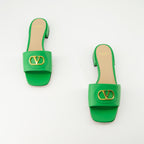 Chaussures ouvertes Mules VLogo Valentino Garavani Vert Femme