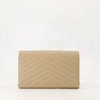 Image of the Cassandre chain wallet from the Saint Laurent brand for Women - Autumn-Winter 2025 - Back View