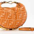 Handbags and shoulder bags Fendigraphy Mini Bag Fendi Orange Femme