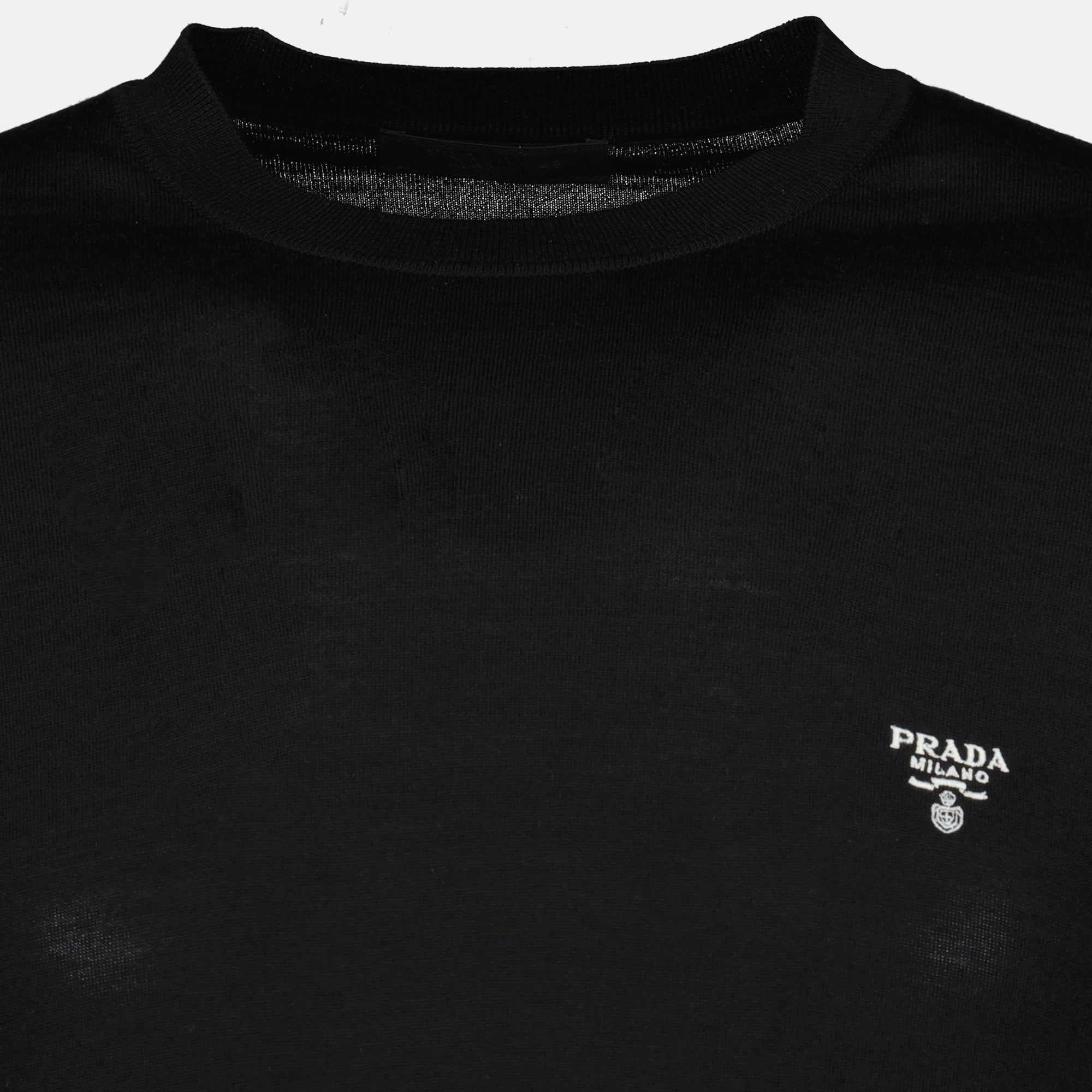 Bild des Artikels kurzärmeliger Wollpullover von Prada für Herren - Frühjahr-Sommer 2026 - Detailansicht_1