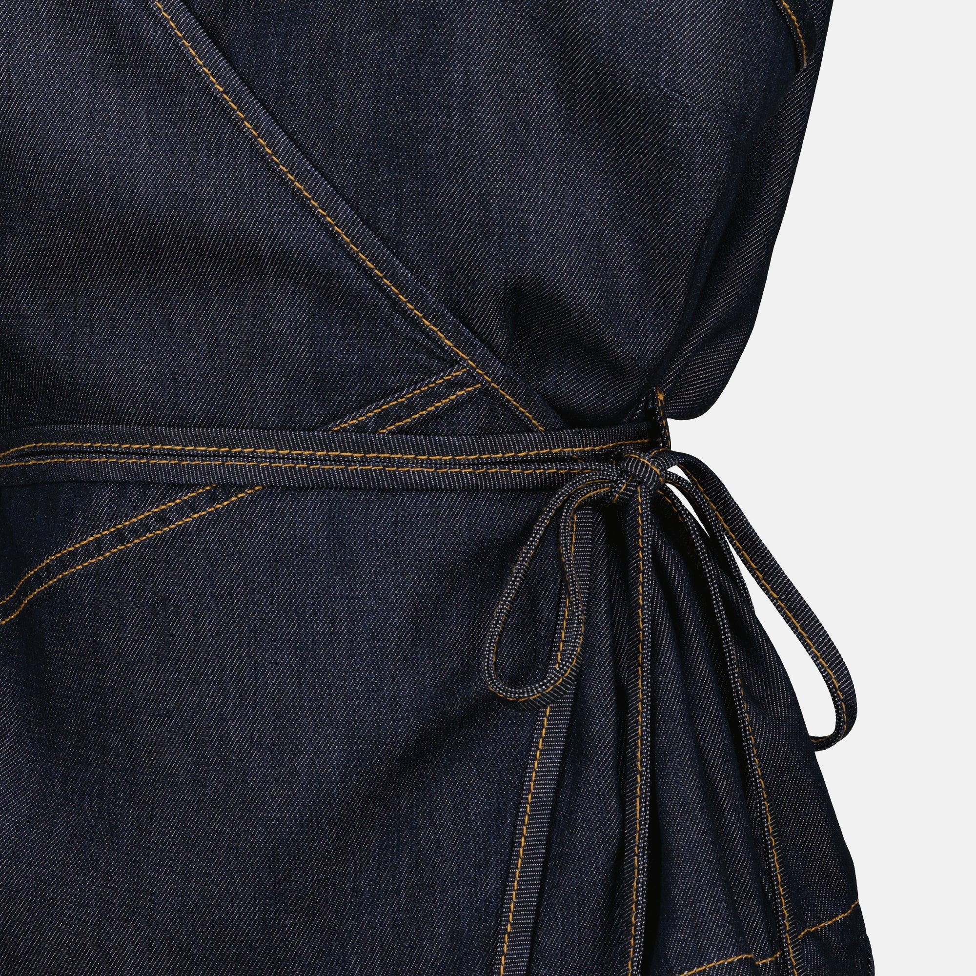 Tops Top Envolvente de Denim Iro Bleu foncé Femme