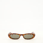 Lunettes Óculos de Sol SL 557 Shade Plump Marrons Saint Laurent Marron Unisexe