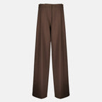 Pantalons Pantalon large en coton marron Iro Marron Femme