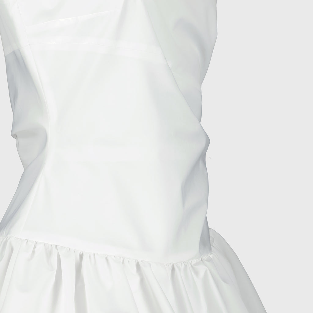 Robes Vestido Mini Bloomer Branco Patou Blanc Femme