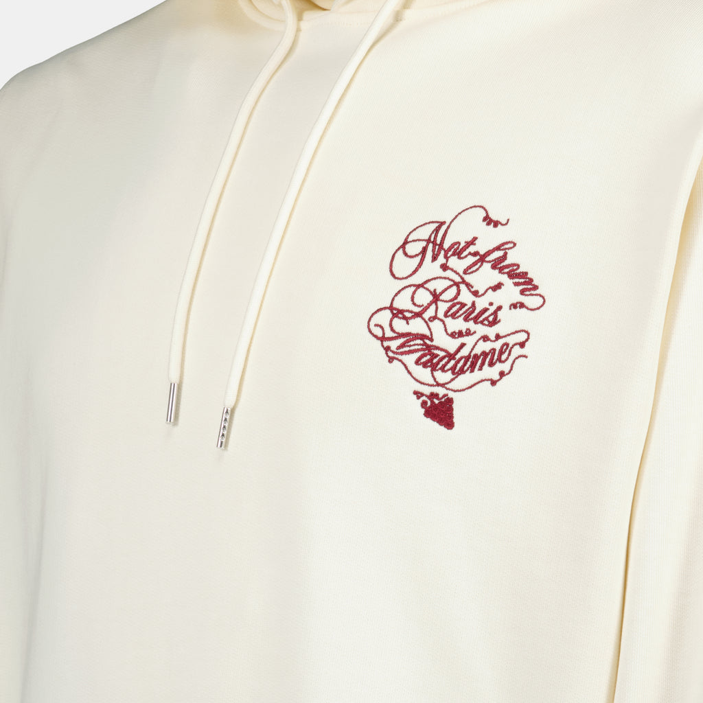 Sweatshirts Vines Slogan Hoodie Drole De Monsieur White Homme