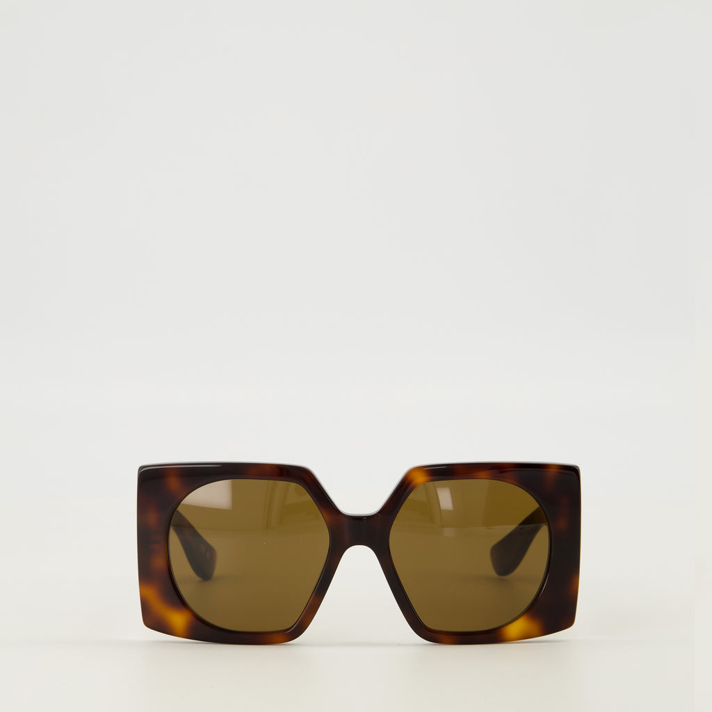 Lunettes 브라운 직사각형 VLogo 안경 Valentino Garavani Marron Femme