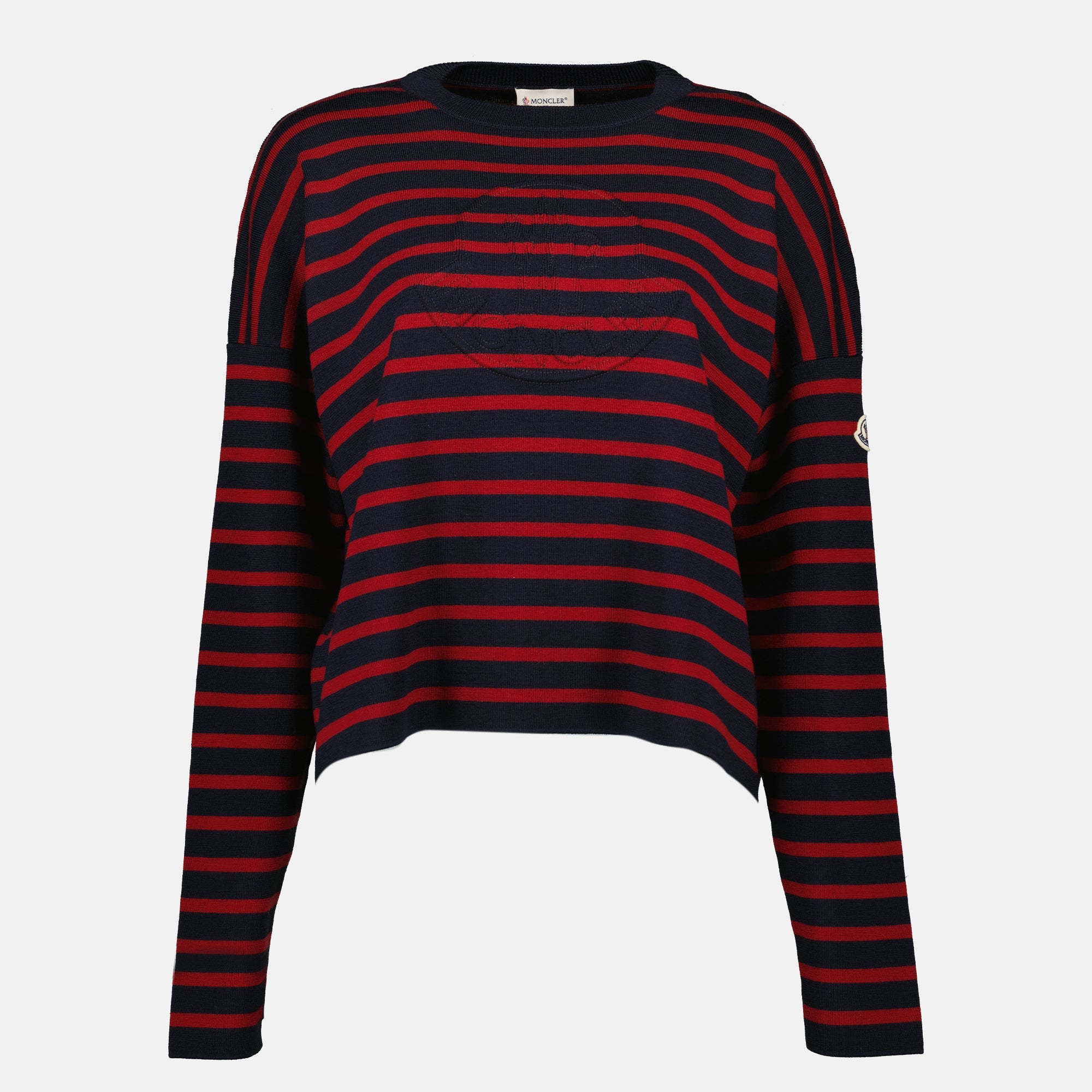 Maille Pull en laine Moncler Rouge Femme