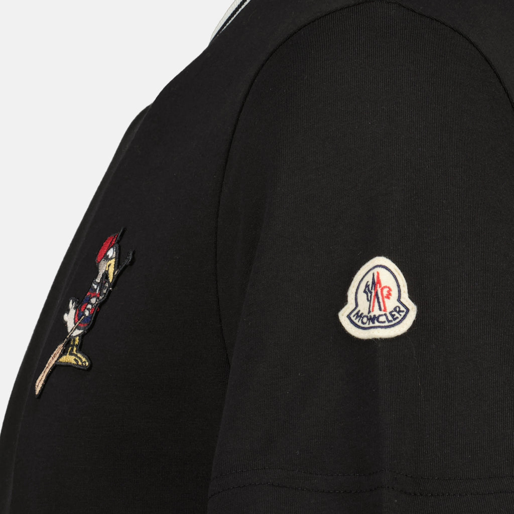 Imagen de la camiseta MonDuck negra de la marca Moncler para Hombre - Temporada Primavera-Verano 2026 - Vista Detallada_2