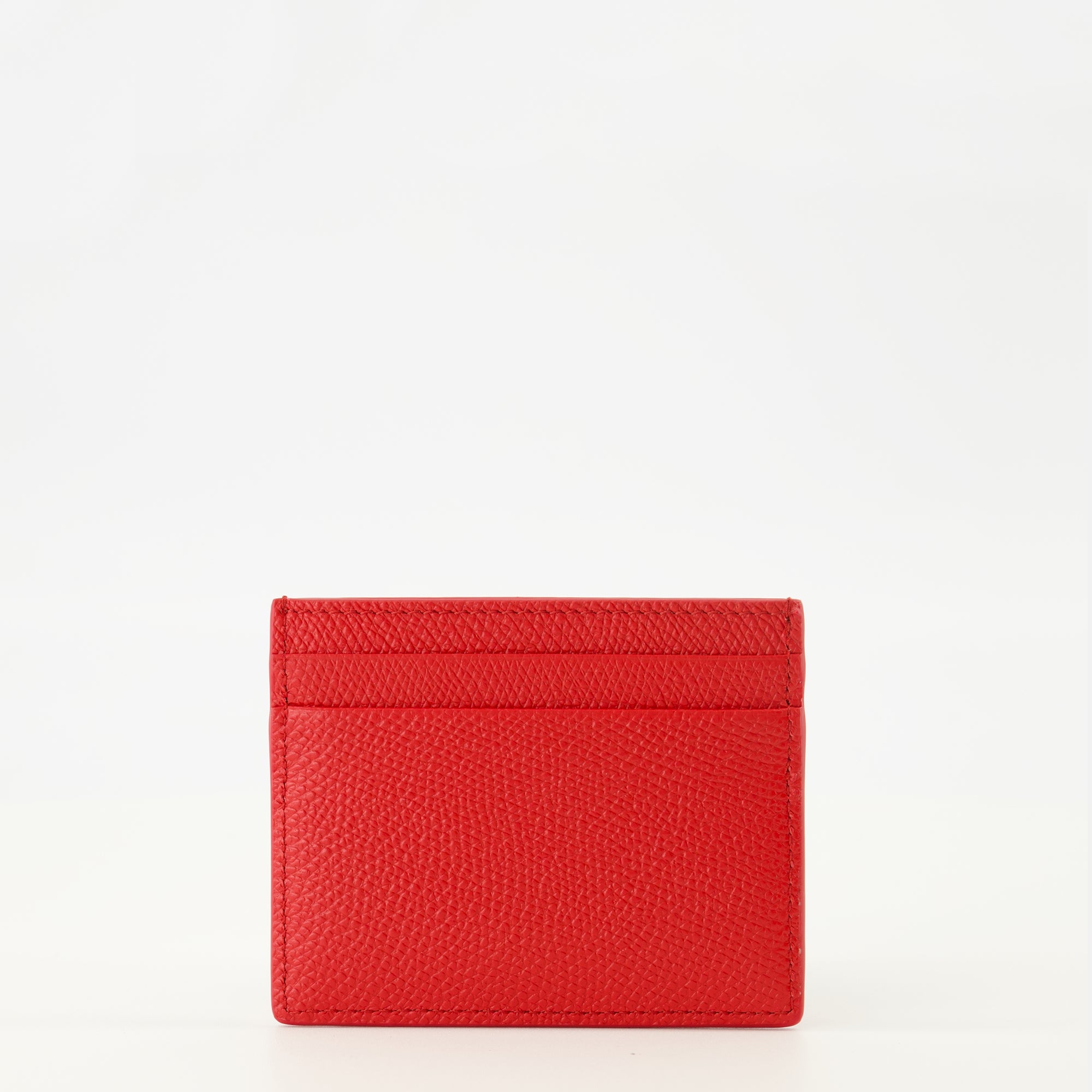 VLogo Card Holder in Red Leather Valentino Garavani - Women