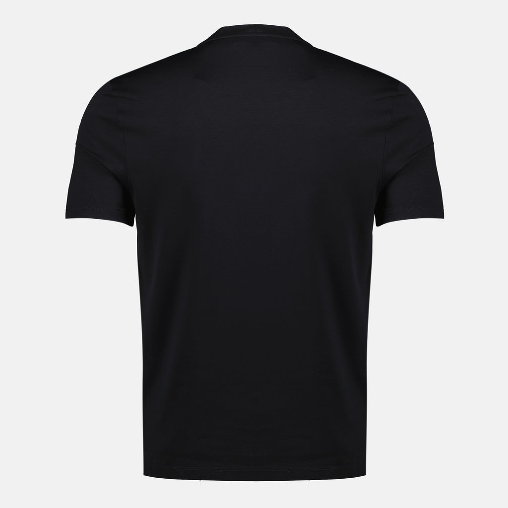 Image de l'article T-shirt à logo noir de la marque Prada pour Homme - Saison Printemps-Été 2026 - Vue de Dos