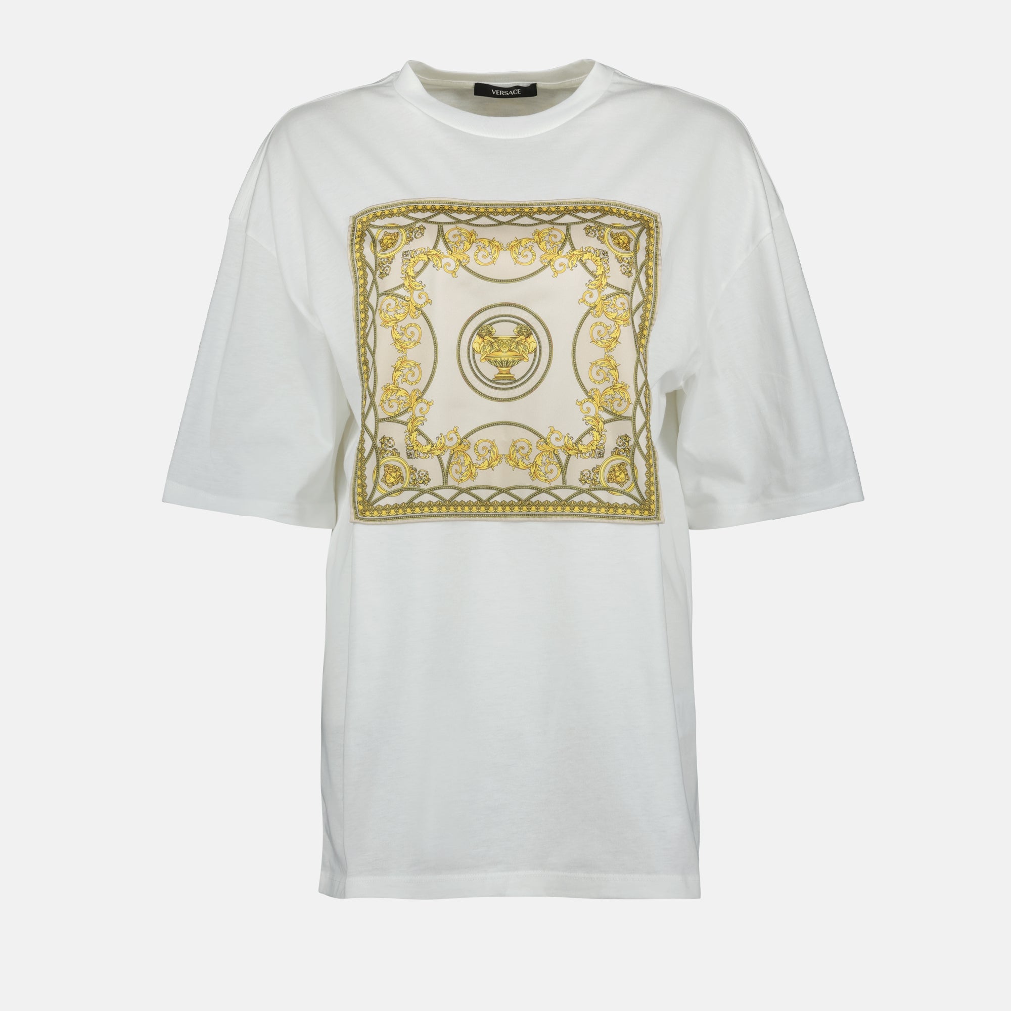 T-shirts T-shirt La Coupe des Dieux Versace Blanc Femme