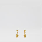 Jewelry La Medusa Hoop Earrings with Crystals Versace Gold Femme