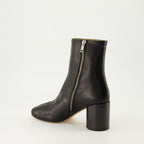 Ankle boots Stitch-Out Leather Ankle Boots Mm6 Black Femme
