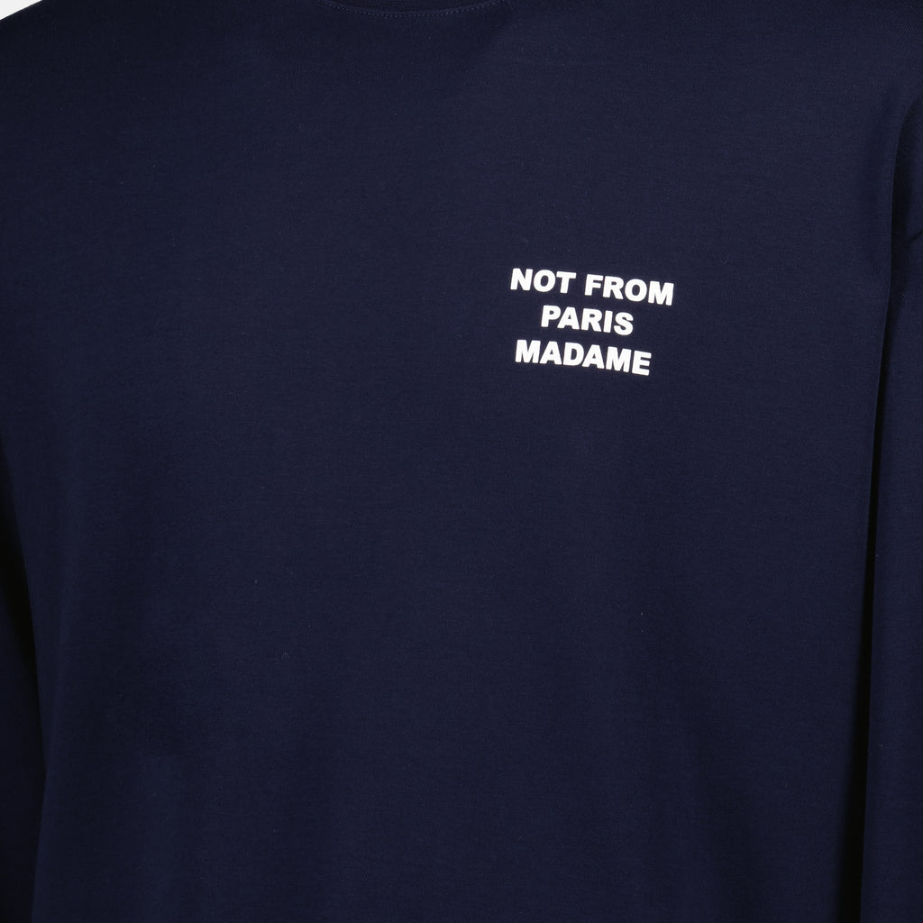Image de l'article T-shirt manches longues Slogan de la marque Drole De Monsieur pour Homme - Saison Automne-Hiver 2025 - Vue détaillée_1