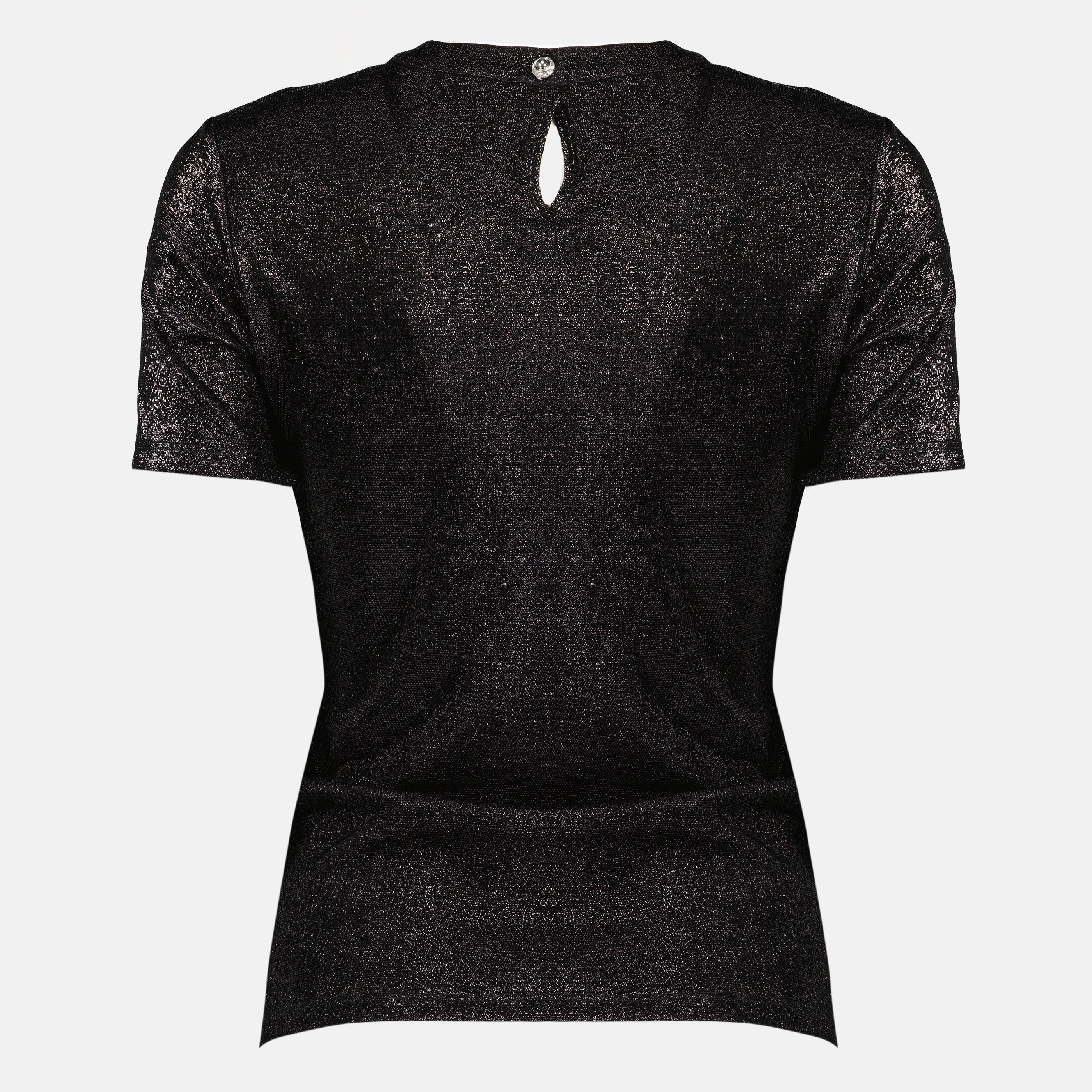 Image de l'article Top drapé en jersey brillant de la marque Rabanne pour Femme - Saison Printemps-Été 2026 - Vue de Dos