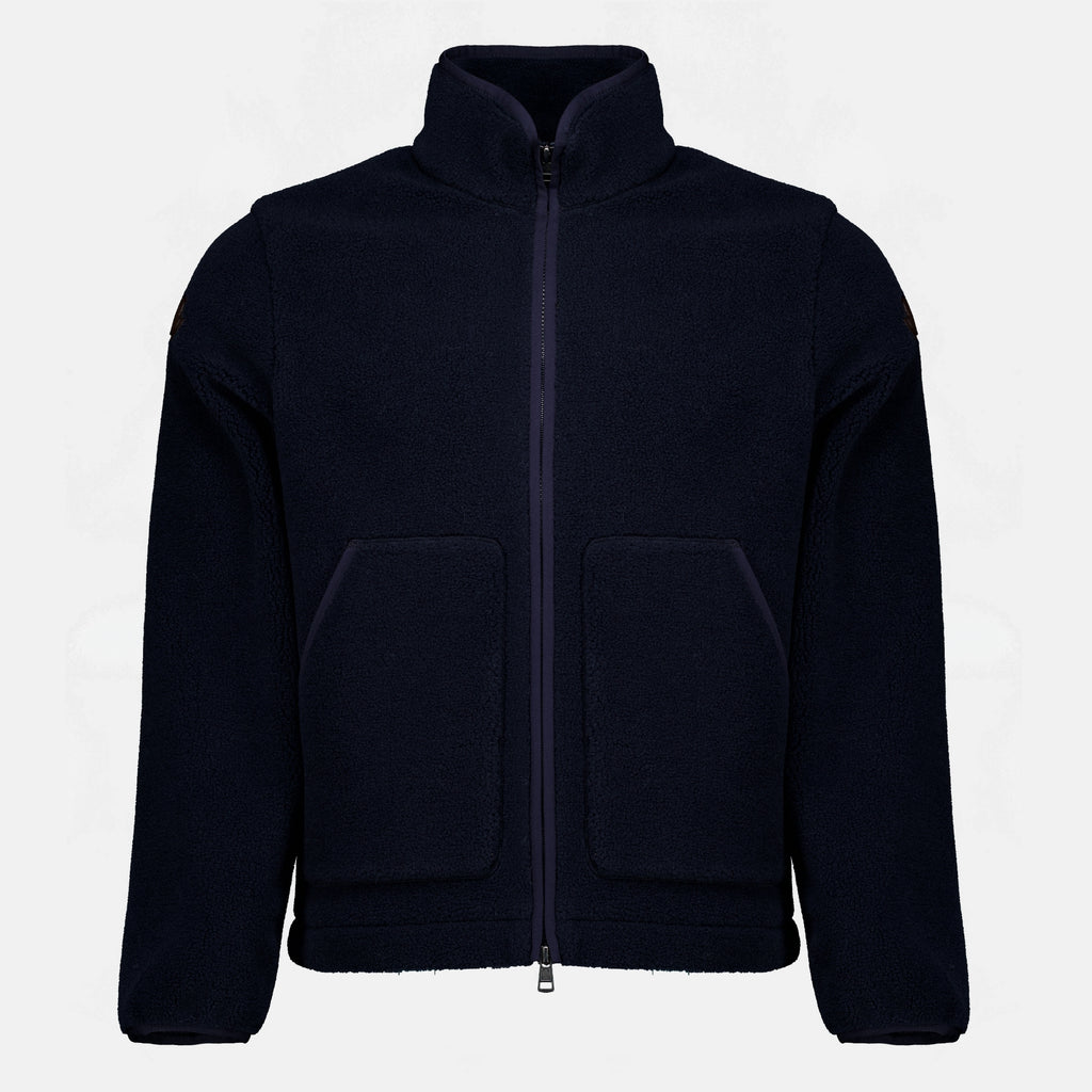 Vestes 네이비 블루 지퍼 재킷 Moncler Bleu foncé Homme
