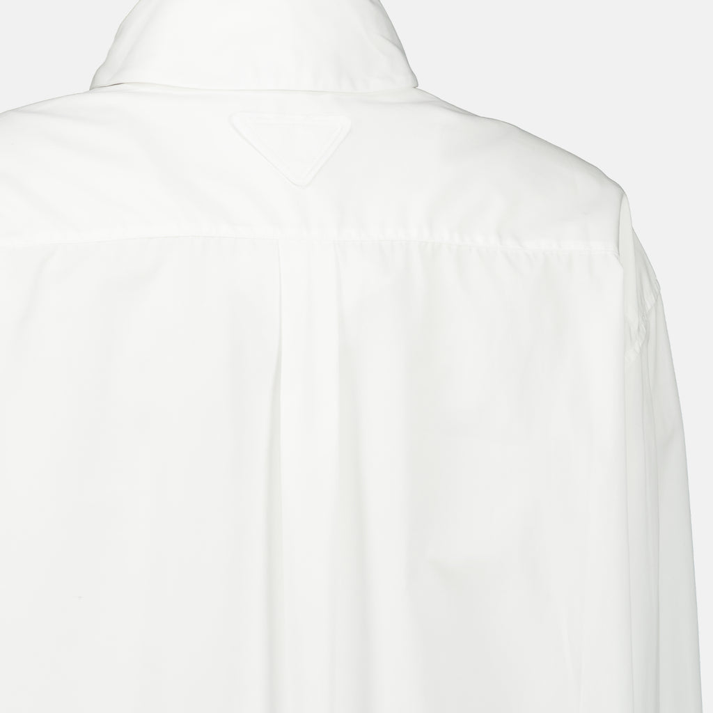 Chemises 화이트 포플린 셔츠 Prada Blanc Femme