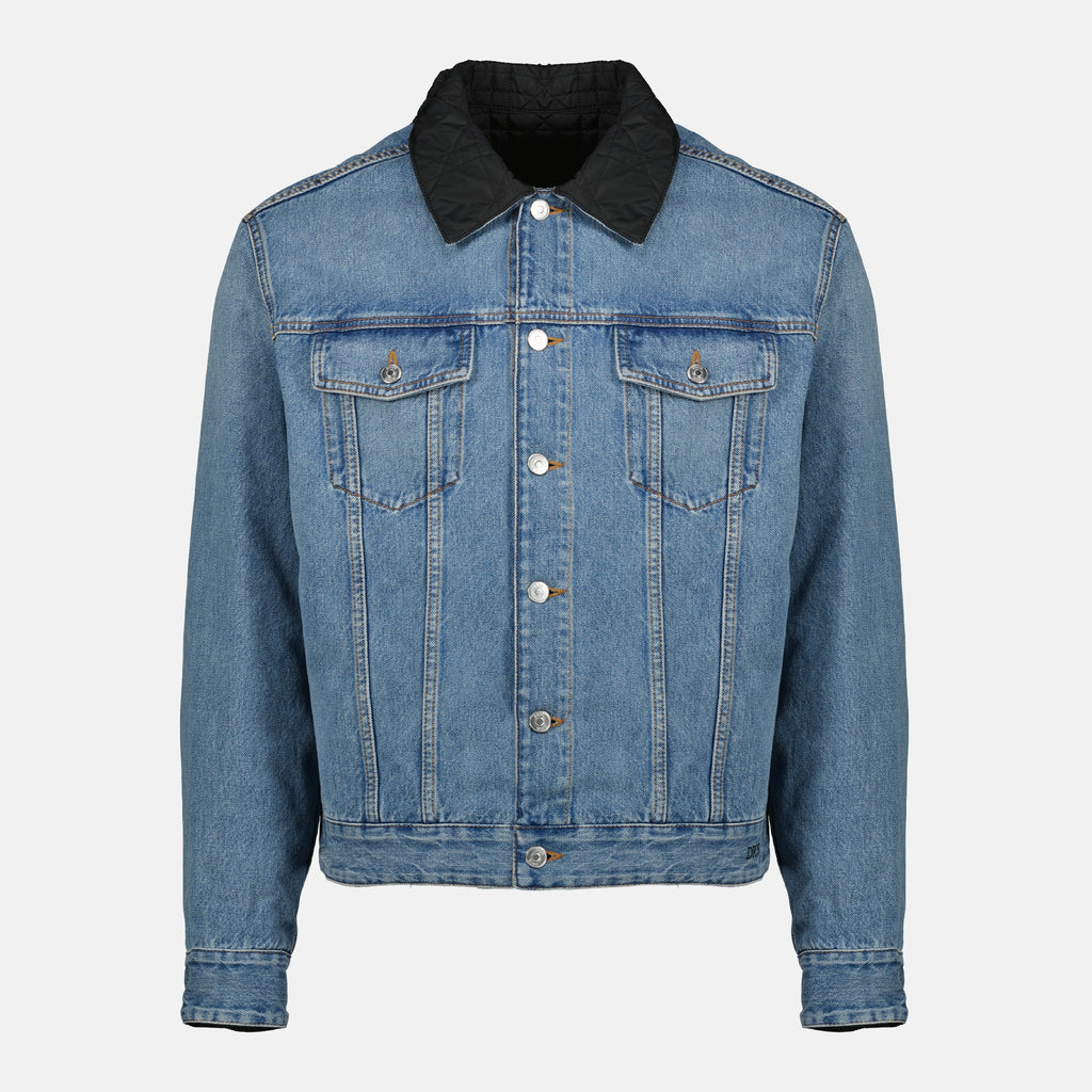 Vestes Veste en jean réversible Cannage Dior Bleu Homme