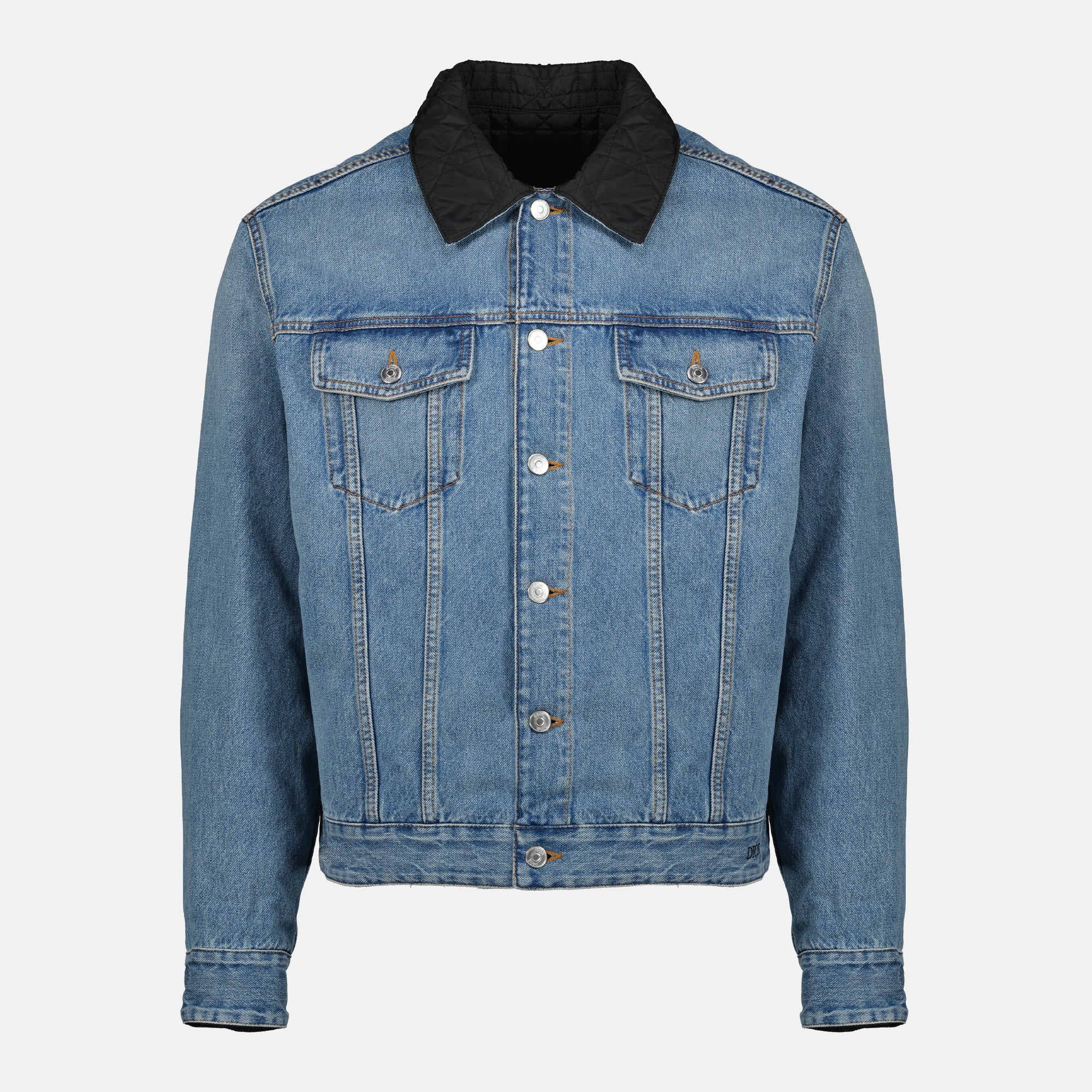 Vestes Veste en jean réversible Cannage Dior Bleu Homme