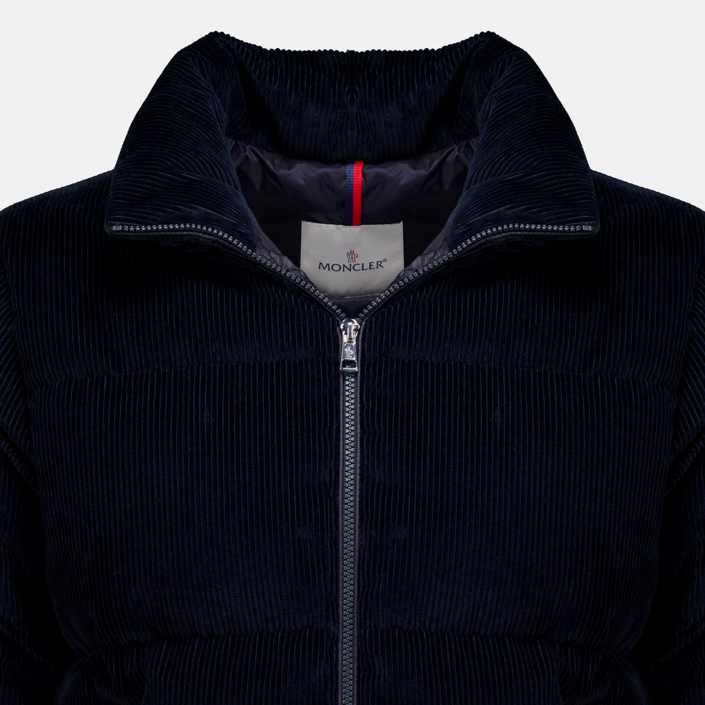 Manteaux Esparron Corduroy Down Jacket Moncler Bleu foncé Homme